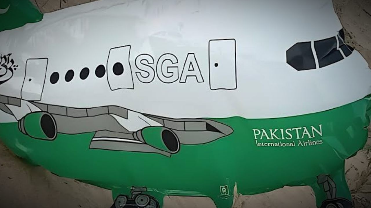 Pakistani balloon recovered in Rajasthan.