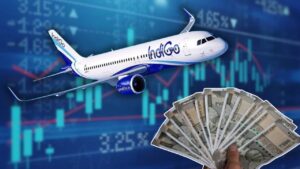 This company's stock price rises in the share market amid IndiGo crisis.