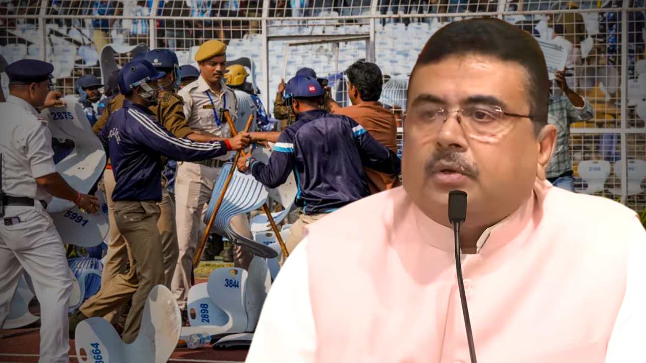 Suvendu Adhikari Attacks Govt Over Messi Kolkata Chaos