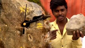Viral Video clock made from street stones viral clock 60 million views