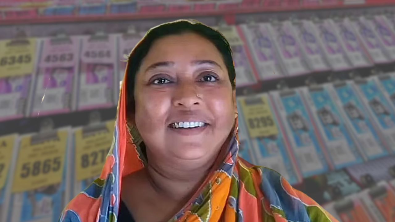 Lottery the wife of a bricklayer becomes a millionaire after winning a 35 taka lottery