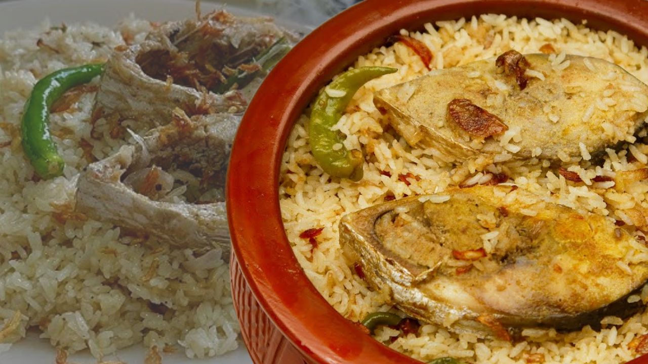 Recipe prepar hilsa Polao with just a few ingredients and in a short time