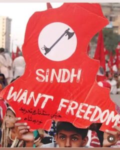 Protests in Pakistan demanding independent Sindh.