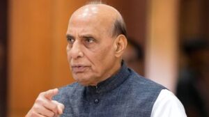Rajnath targets Nehru in Babri Masjid controversy.