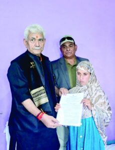 Pahelgam victim late Adil Hussain Shah got Bravery Award.
