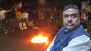 Allegation of attack on Shuvendu Adhikari's car In West Midnapore