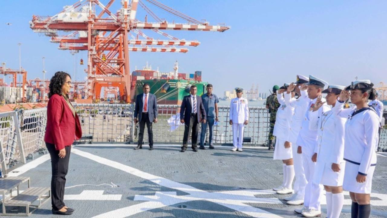 This country honored Indian warships