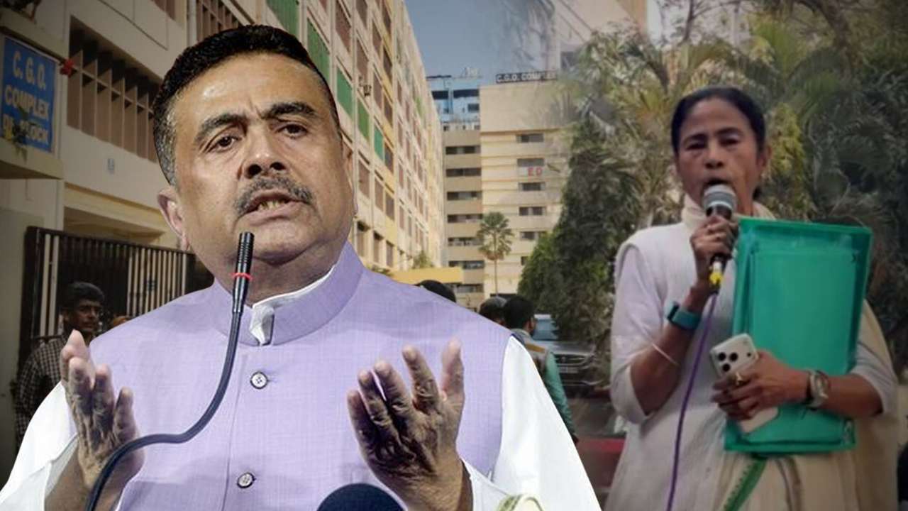 Suvendu Adhikari Slams CM Mamata Over ED Search at Pratik Jain’s House