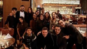 Where did Virat Kohli celebrate the new year with his family.