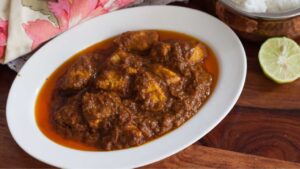 Recipe chicken ghee roast with just a few ingredients and in a short time