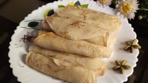 Recipe make a unique-tasting patishapta with just a few ingredients