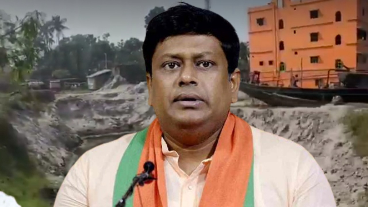 Sukanta Majumdar Alleges Illegal Sand Mining Near Basirhat SP Offic