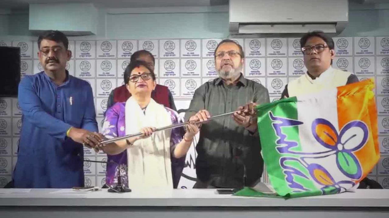 BJP Leader Chandana Mondal Joins Trinamool Congress in Moyna