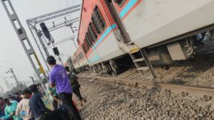 Train Accident panic over rail mishap derailment of NJP-Chennai Superfast Express