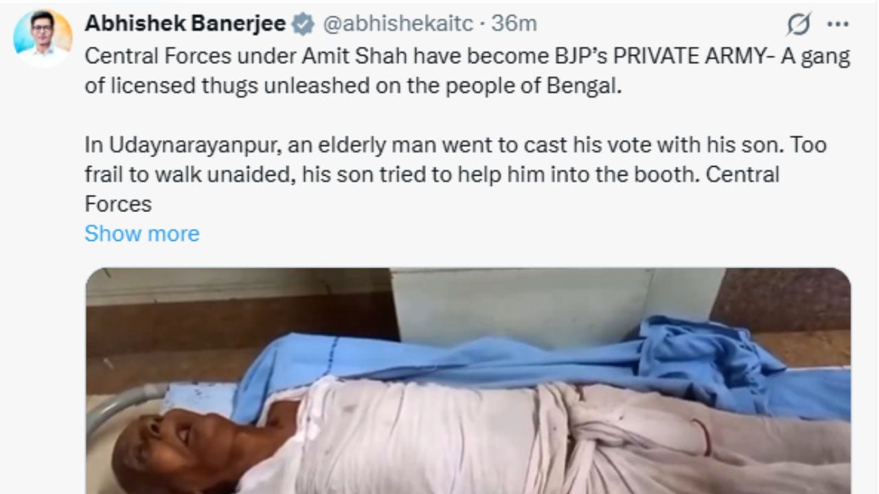 Election Commission shared video footage of senior citizen death 