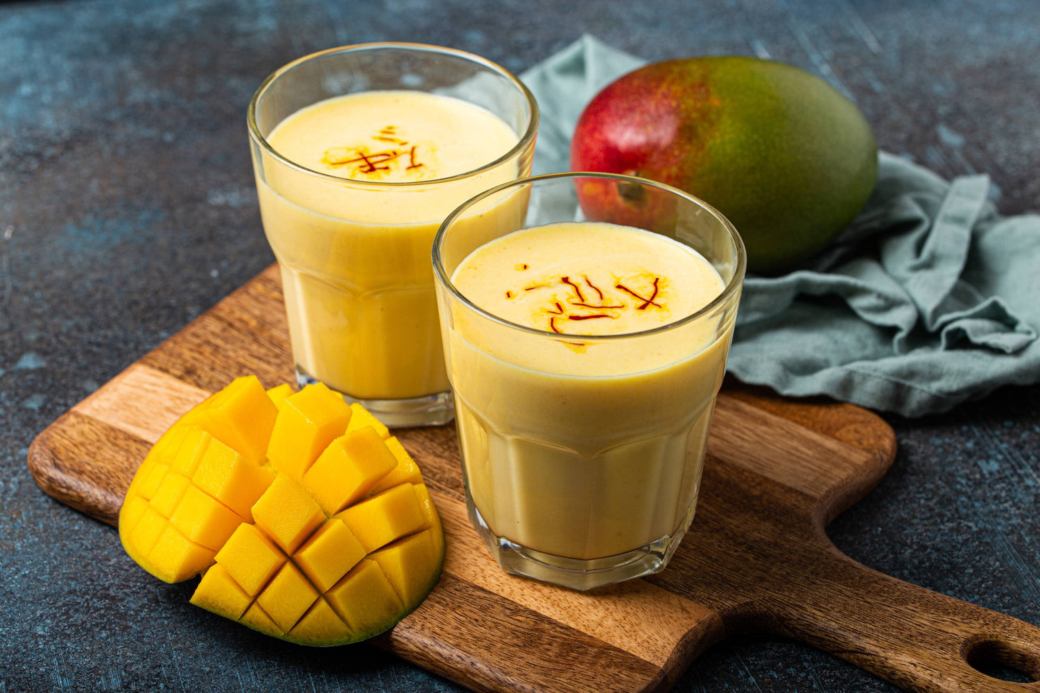 Recipe of cold mango lassi drink