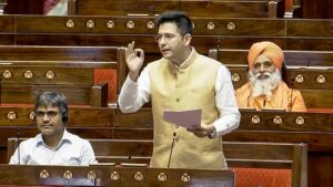 What did Raghav Chadha say after being expelled from his post?