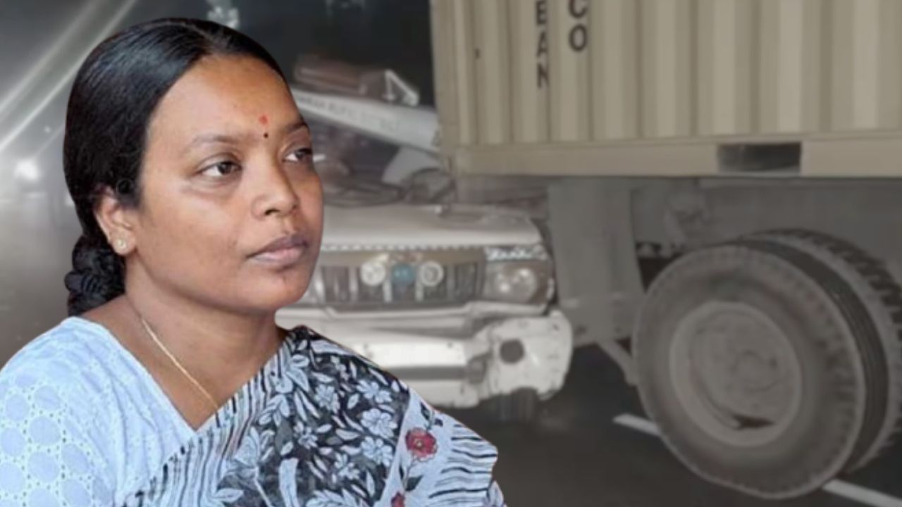 কন্টেনারের সঙ্গে কনভয়ের ধাক্কা, বরাত জোরে বাঁচলেন মন্ত্রী বীরবাহা হাঁসদা