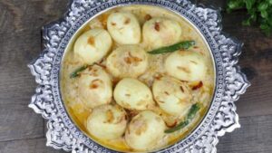 Recipe whip up a delicious egg afghani Korma with just a few ingredients