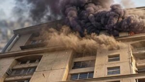 Anandalok Hospital engulfed in flames fire service active in Salt Lake