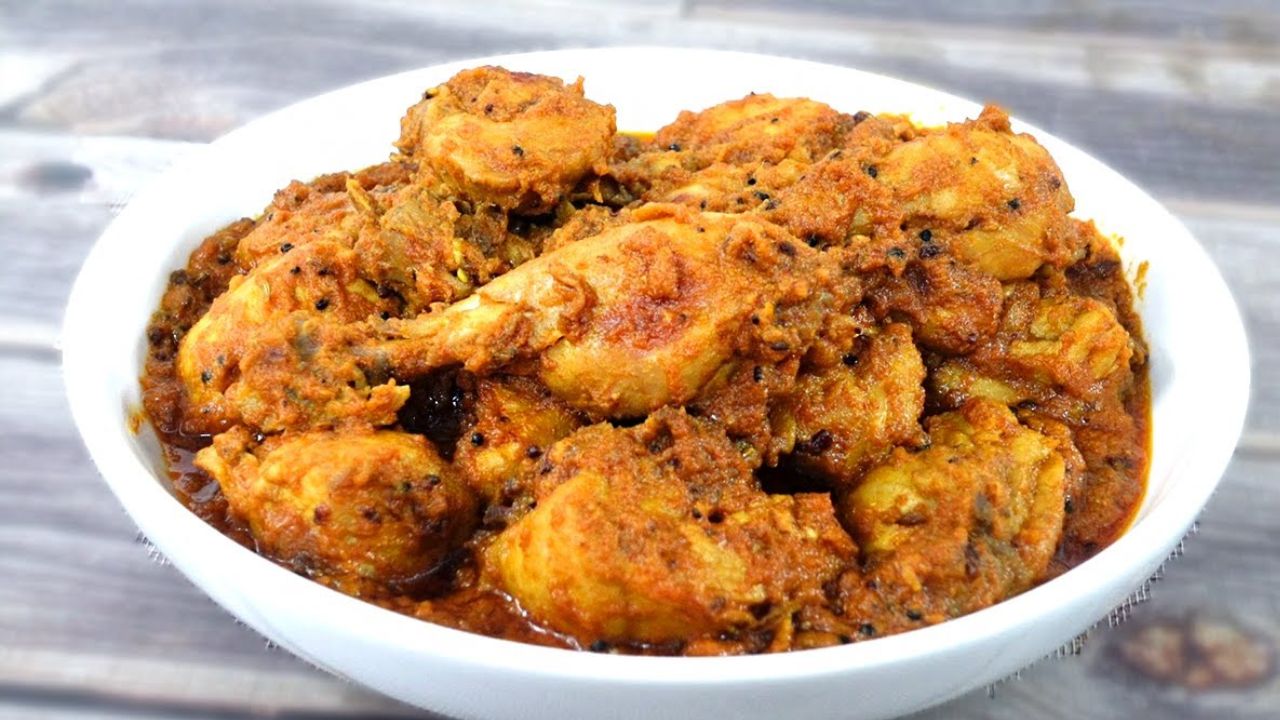 Easy and quick recipe of chicken posto