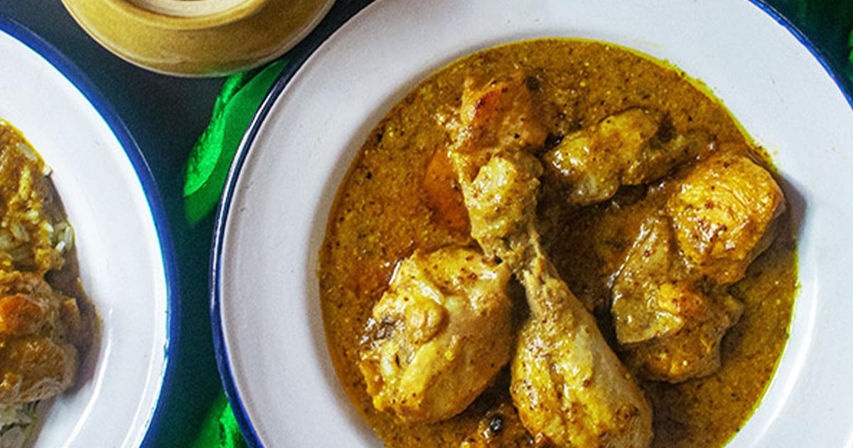 Aam Kasundi chicken recipe at home 