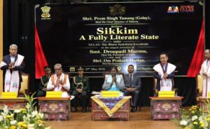 Sikkim achieves the distinction of becoming the country's 5th fully literate state.