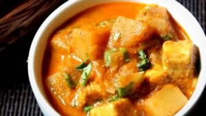 Recipe whip up a potato and paneer dalna with just a few ingredients
