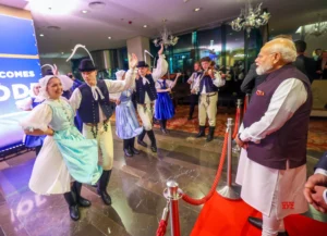 Modi becomes the first Indian Prime Minister to set foot in independent Slovakia!
