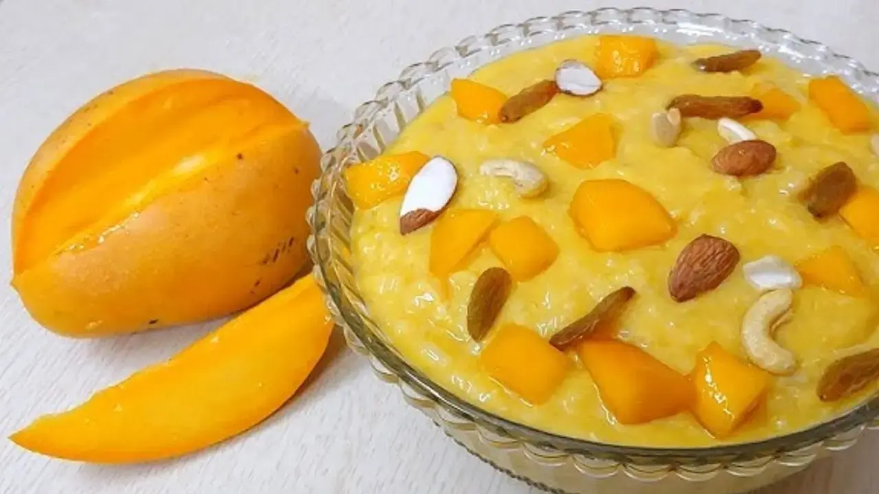 Easy mango kheer dessert recipe 