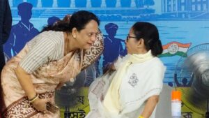 Mamata Banerjee and Kajari Banerjee