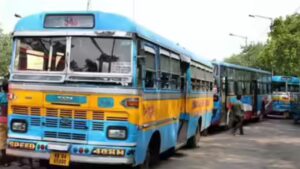 Private bus organizations are facing problems with the West Bengal government's free bus facility
