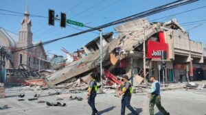 Tsunami warning issued in the Philippines following a magnitude 8.2 earthquake.