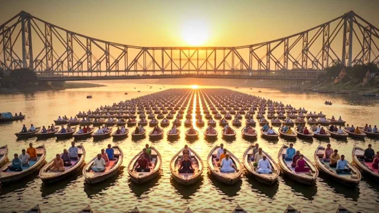 পশ্চিমবঙ্গ দিবসেই তৈরী হবে নতুন ইতিহাস! ৫০০ নৌকায় যোগায় ওয়ার্ল্ড রেকর্ড করবে বাংলা