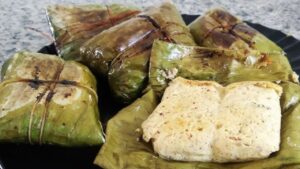 Recipe delicious chhanar paturi in banana leaves with minimal ingredients
