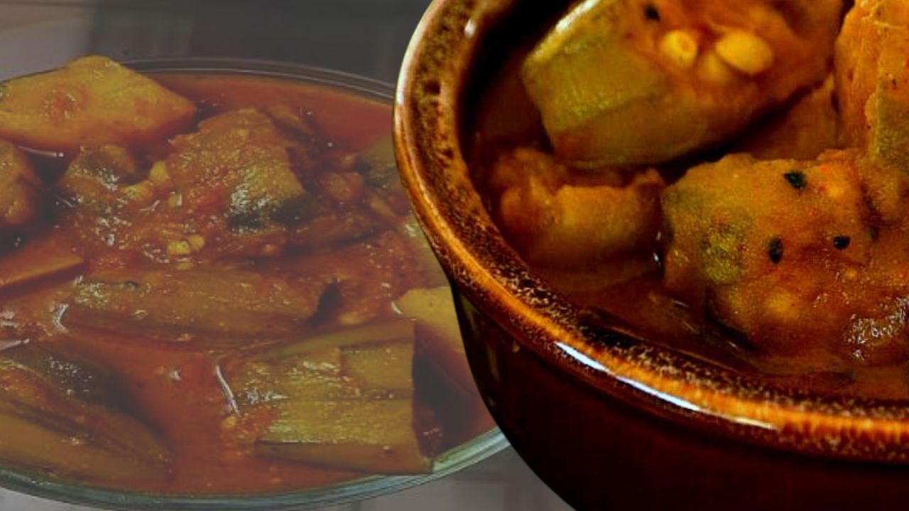 Recipe vegetarian Potato and Pointed Gourd Curry