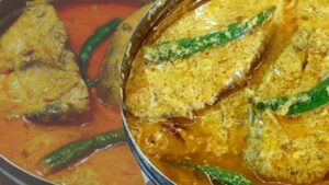 Recipe the steamed Katla fish with the taste and aroma of Hilsa