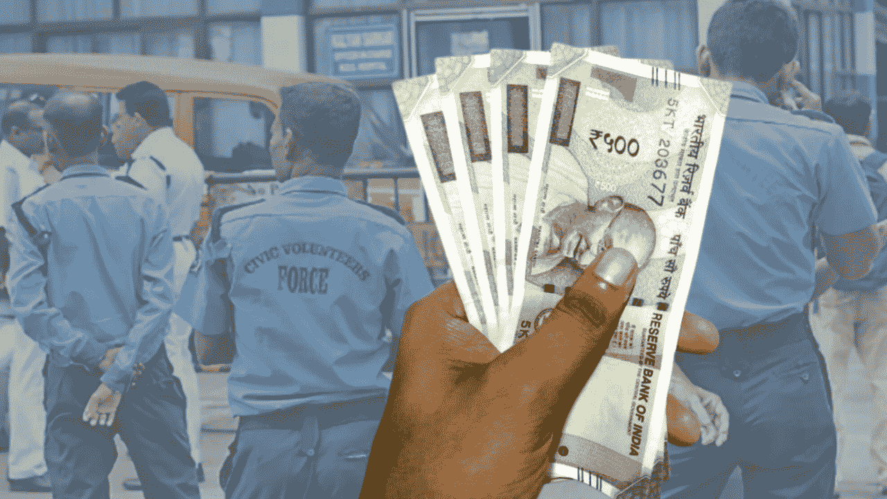 Civic volunteers salaries are increasing before Puja