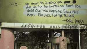 Graffiti returns to Jadavpur University within 24 hours
