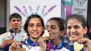 India wins 8 gold medals in a single day at Commonwealth Games 2026.
