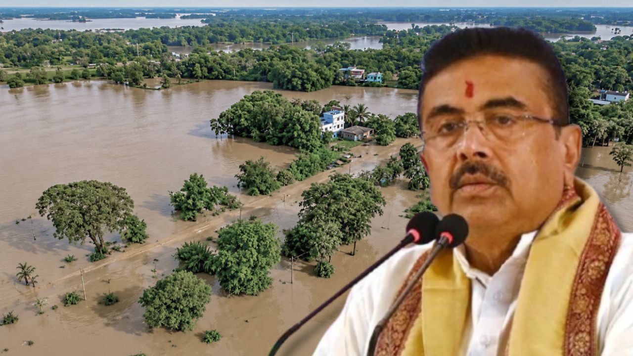 Suvendu Adhikari announces financial assistance for flood-affected families