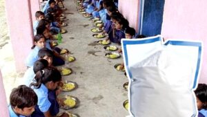 Detergent powder served in Mid Day Meal at Parasi Middle School Nalanda