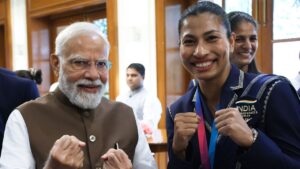 What did Narendra Modi say praising Lovlina Borgohain?