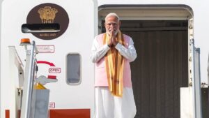 PM Narendra Modi is on a four-day visit to Uzbekistan and Kyrgyzstan.