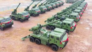 Pakistan deploys 250 Chinese howitzers along the Indian border.
