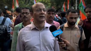 RSS General Secretary Jishnu Basu in Jadavpur University Rally