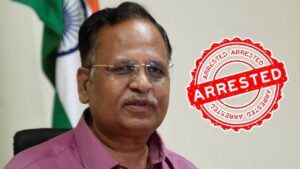 AAP leader Satyendar Jain arrested over corruption allegations at the Water Board.