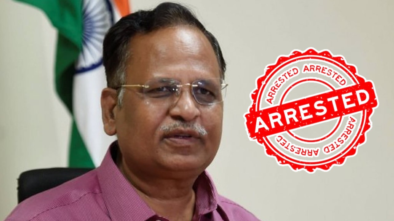 AAP leader Satyendar Jain arrested over corruption allegations at the Water Board.