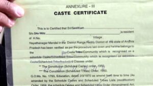 Caste certificate