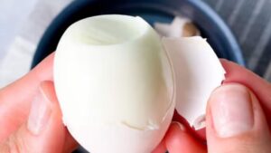 Cooking Tips mix in this ingredient to make eggshells peel off easily